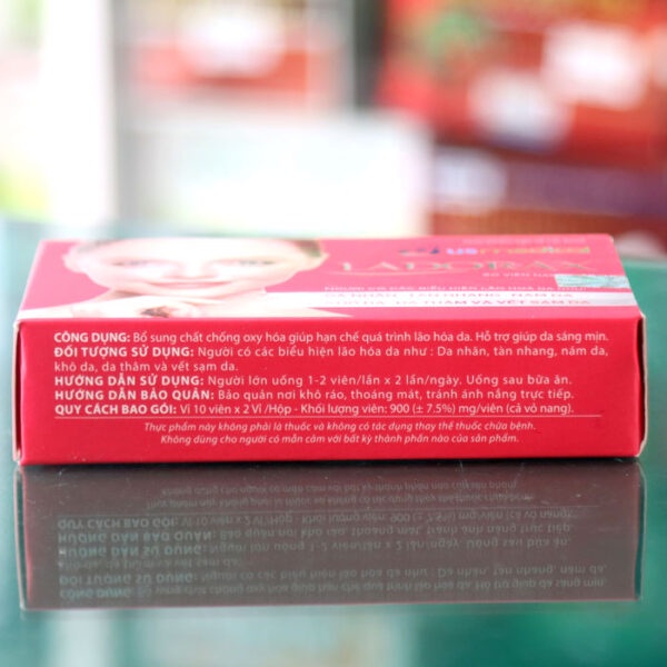 Viên uống Ladorax – Hỗ trợ tăng tính đàn hồi cho da, giảm nhăn da, mịn màng da (Hộp 1 lọ 20 viên)