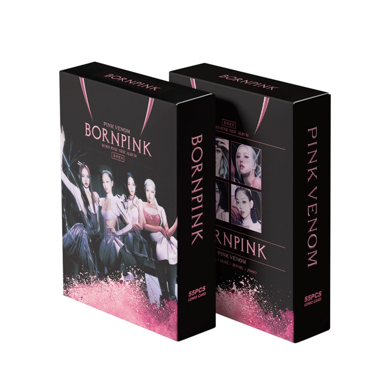 Set 54 Tấm Bưu Thiếp In Hình Nhóm Nhạc BLACKPINK Xinh Xắn
