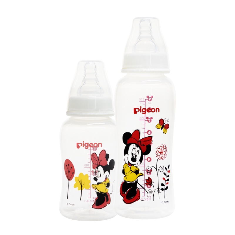 Bình Sữa Pigeon PP Streamline Hình Chuột Minnie 150ml250ml