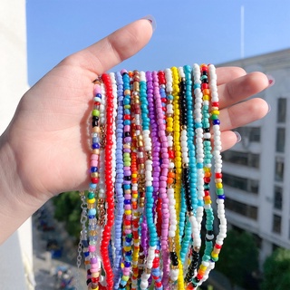 Vòng Cổ Ngắn Kiểu Xỏ Hạt Phong Cách Bohemian Cá Tính Sành Điệu