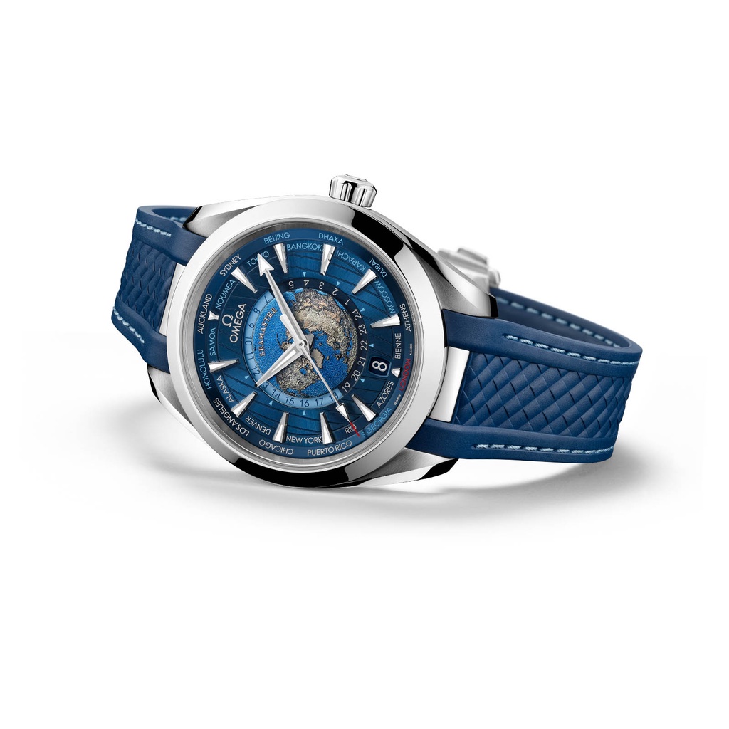 Đồng Hồ Nam 0mega Seamaster Aqua Terra Worldtimer - Máy cơ Automatic