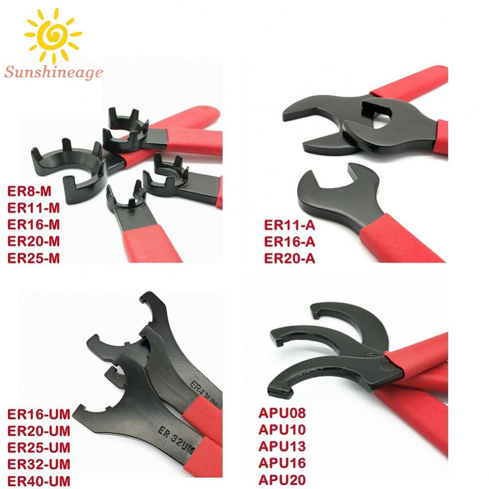 SUNAGE- ~ER8/ER11/ER16/ER20/ER25 ER32 ER40 A/M/UM-B-C Nut Collet Chuck Wrench Spanner【SUNAGE-HOT Fashion】