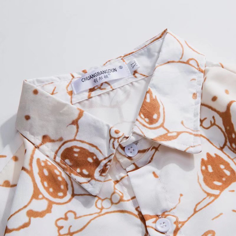 Áo Sơ Mi Tay Ngắn In Hoạt Hình Snoopy Thời Trang Mùa Hè Chất Lượng Cao Cho Nam