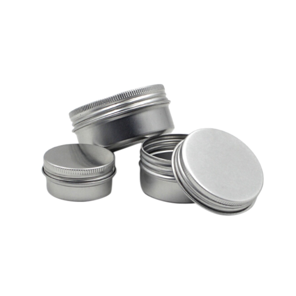 [Hàng mới về] Hộp thiếc đựng son dưỡng/ sơn móng tiện dụng 10/ 20/ 50/ 100/ 150ml