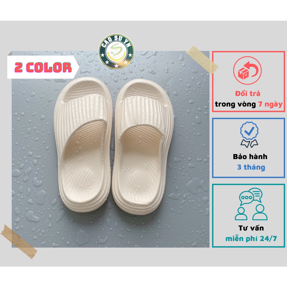 Dép bánh mì quai ngang Posee3 nam nữ. Gân lượn sóng cạnh dép, đế dày nhẹ chống trượt.Đi biển, văn phòng dành cho cặp đôi