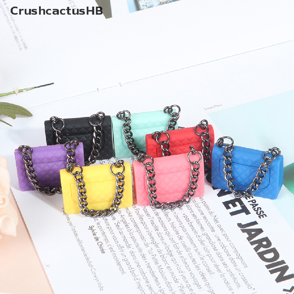 [CrushcactusHB] 1 Pc Chain Pack Doll Bag Miniature Shopping Handbag Model for Doll House Decor Hot Sell