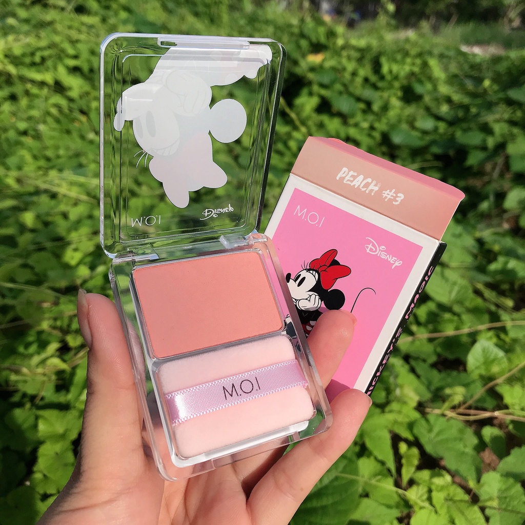 Phấn Má Hồng M.O.I Hồ Ngọc Hà Siêu Mịn Glowing Cheeks Hàn Quốc 3 Màu Siêu HOT M.O.I và Disney Hình Chuột Mickey