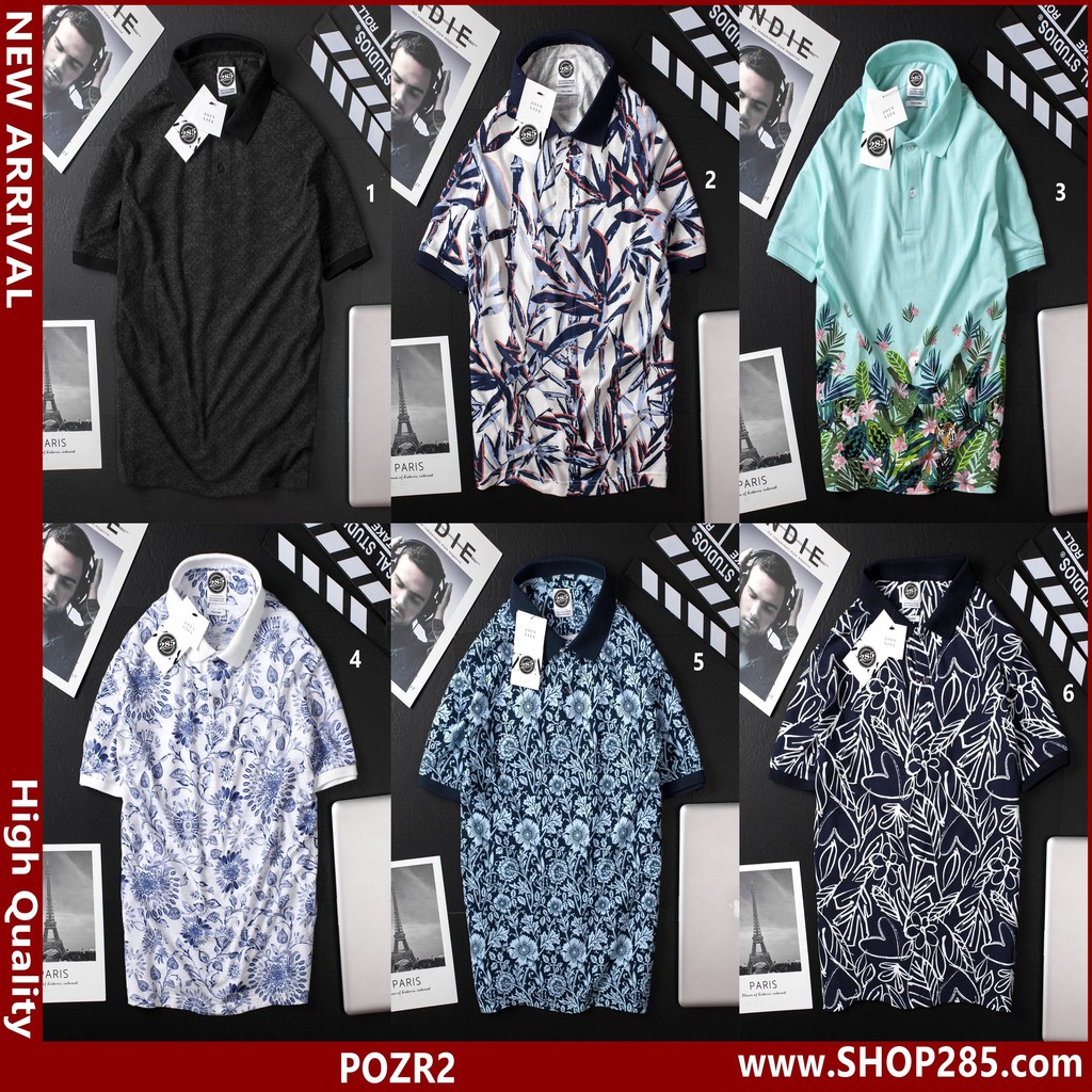 ❤️OK KO ĐẸP THÌ THÔI LUÔN ❤️POZR2 - Áo thun slimfit po.lo họa tiết Z.R 6 màu SIÊU ĐẸP❤️