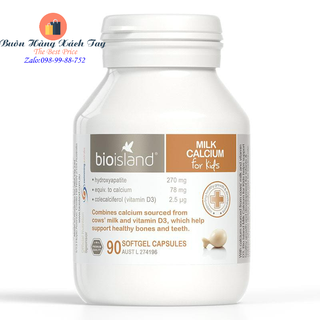 Milk Canxi - Bioisland loại 90 viên