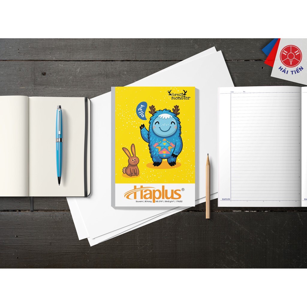 Vở kẻ ngang HAPLUS -SOUVENIR 80/120/200 trang KT  bìa cao cấp
