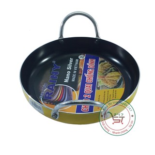 Chảo nhôm chống dính 2 quai 22 cm cao cấp