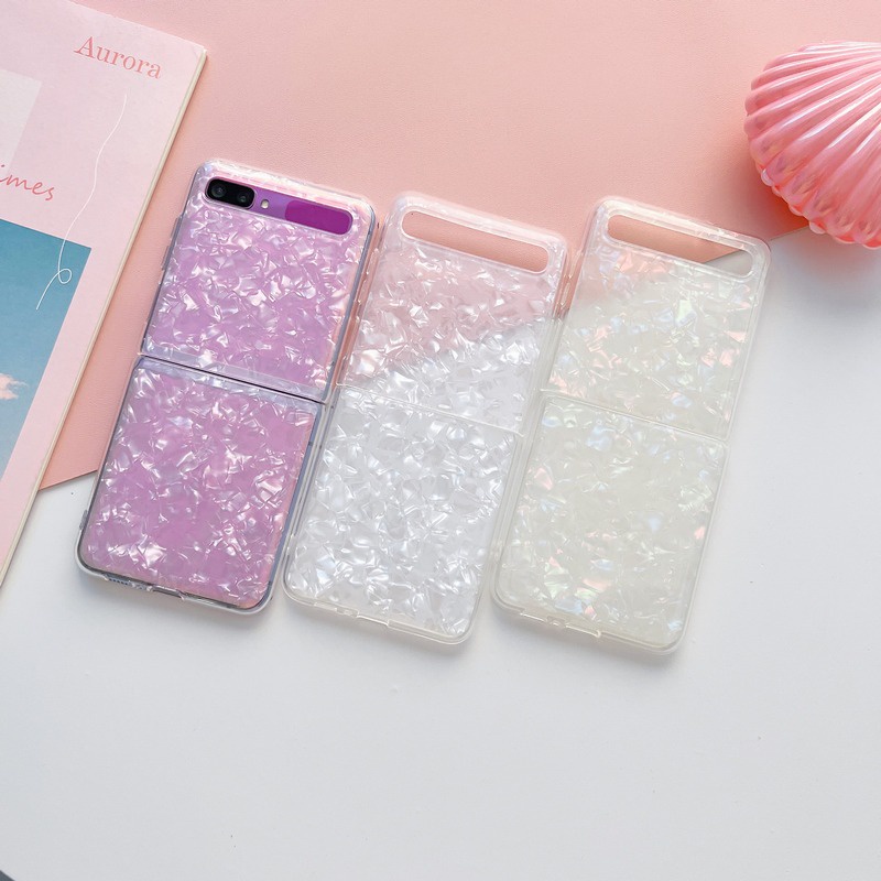Ốp Điện Thoại Họa Tiết Vỏ Sò Cho Samsung Galaxy Z Flip 5G Flip 1 2 Flip2