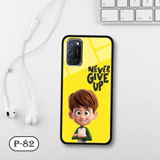 Ốp lưng kính 3D OPPO A52/ A92-cute
