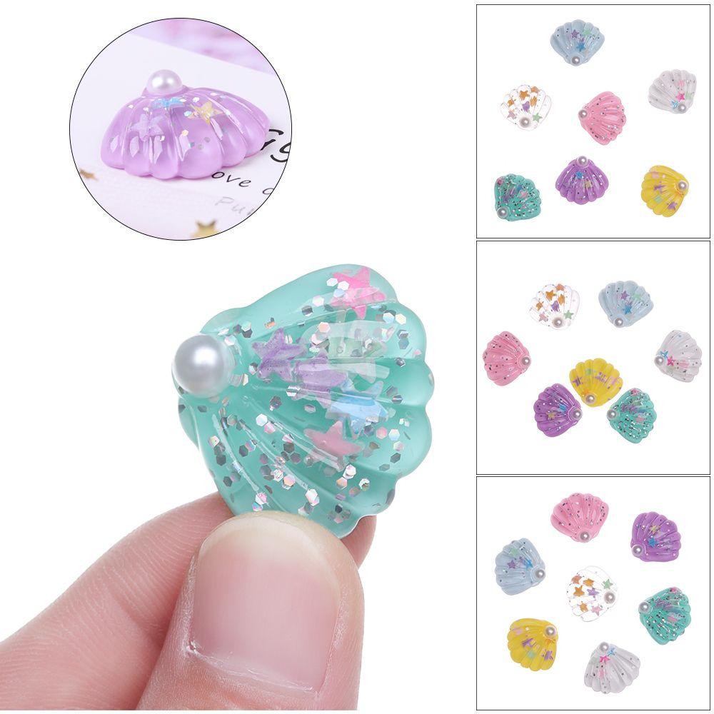 CONOPERY Bộ 10 Vỏ Sò Bằng Nhựa ABS Dùng Trang Trí Sổ Tay