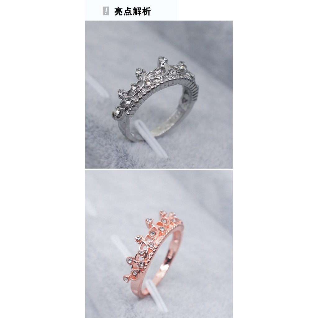 Set Nhẫn Đeo Tay Kim Loại Đính Đá Thời Trang Cho Nữ