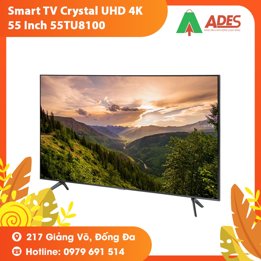 [Mã 154ELSALE2 giảm 7% đơn 300K] Smart TV Crystal UHD 4K 55 inch 55TU8100 - Bảo Hành Chính Hãng