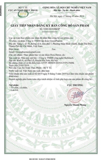 [CAM KẾT CHÍNH HÃNG] DORA DETOX VIP - GIẢM CÂN ĐẸP DA NEW 2020- TẶNG KÈM CAO HUỶ MỠ | BigBuy360 - bigbuy360.vn