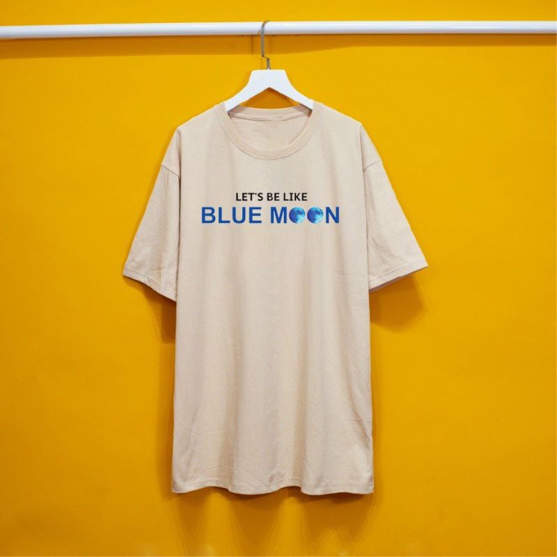 Áo thun có sizeFull màu unisex tay lỡ Blue Moon