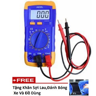 Đồng hồ đo vạn năng Digital Multimeter A830L 206387 tặng khăn lau đa năng