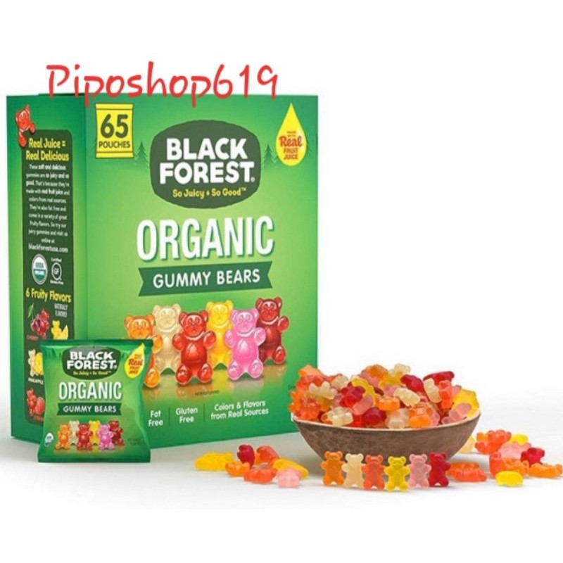 Kẹo dẻo Organic Gummy Bears Mỹ vị trái cây