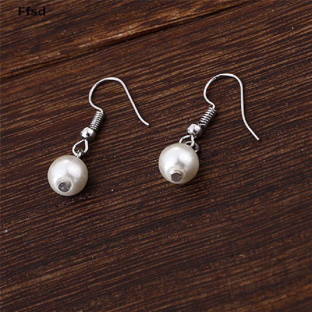 {Ffsd} Bộ Trang Sức Vòng cổ Vòng Tay Bông Tai Ngọc Trai Nhiều Lớp Thời Trang Dành Cho Cô Dâu