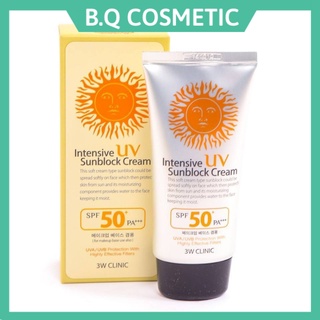 Kem chống nắng 3W Clinic Intensive Sunblock Cream 70ml (hộp mặt trời đỏ)