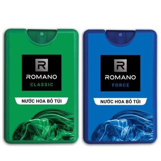 Combo 3  chai nước hoa bỏ túi Romano 18ml (date 2.2023)