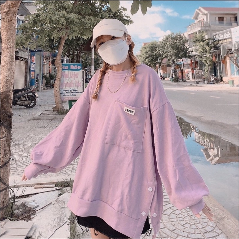 [ ẢNH THẬT ] ÁO SWEATER NỈ TRƠN NHIỀU MÀU FORM RỘNG TAY BỒNG | WebRaoVat - webraovat.net.vn