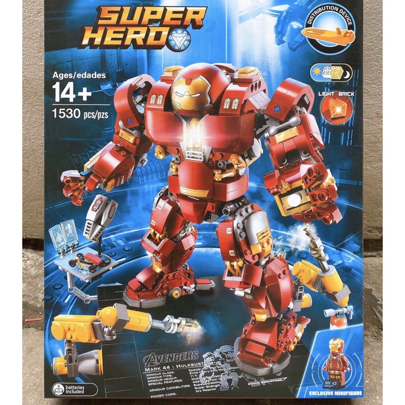 FREELắp ráp lego superhero siêu người sắt ionman và bộ ráp khổng lồ