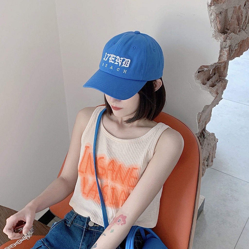 Mũ lưỡi trai thêu chữ phong cách Hàn Quốc dành cho cả nam và nữ