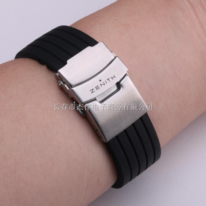 Dây Đeo Đồng Hồ Bằng Cao Su Silicone Chống Thấm Nước Có Khóa Inox Cho Nam Nữ