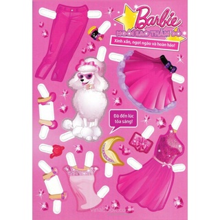 Búp bê giấy Barbie 4 mẫu khác nhau