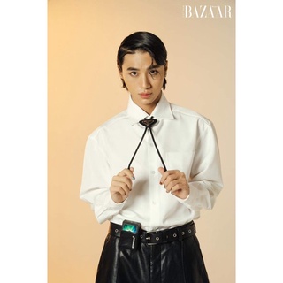 Áo sơ mi trắng basic tay dài unisex