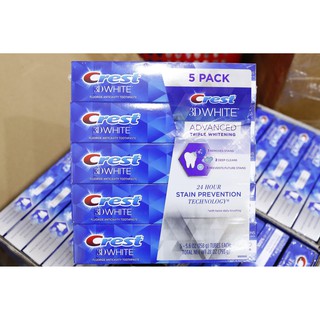 Kem đánh răng Crest 3D White Advanced Triple Whitening