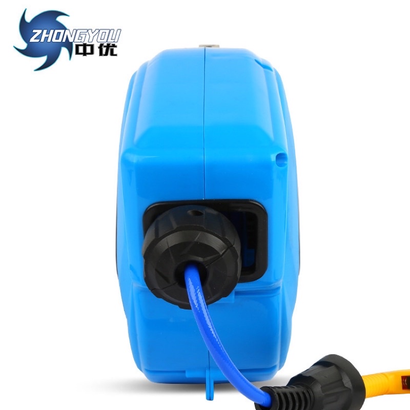 Cuộn dây hơi khí nén tự rút ZHONG YOU tặng kèm xì thổi bụi 9m,11m, 15m hàng cao cấp ĐÀI LOAN