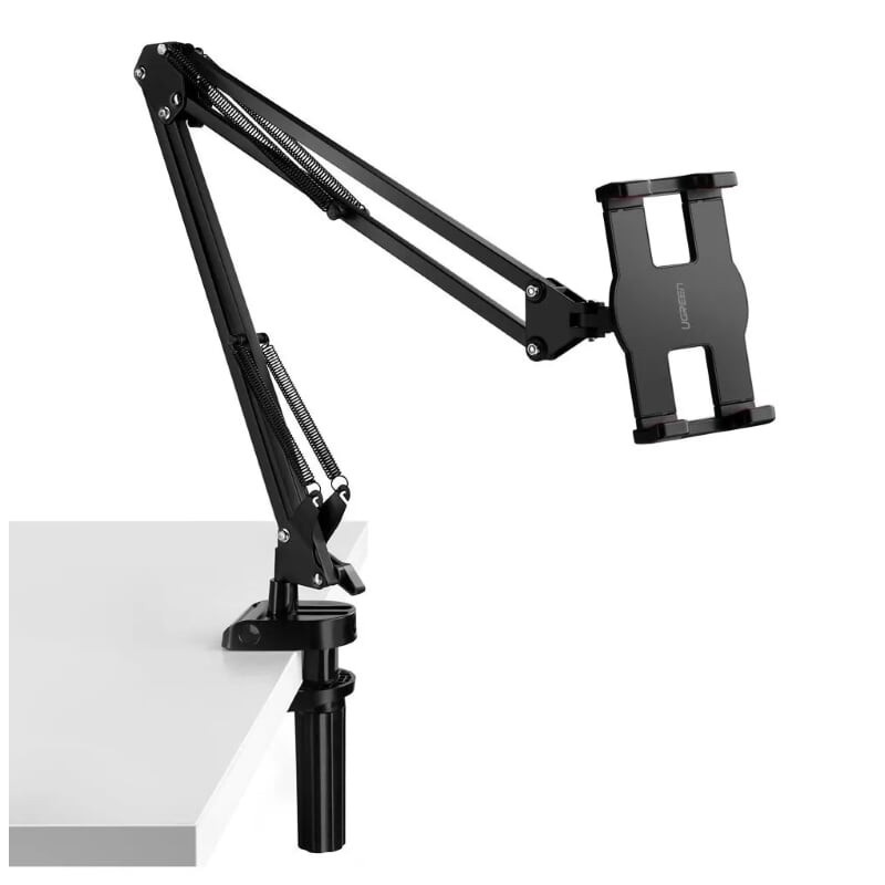 Chân kẹp đa năng xoay 360 độ cho điện thoại và máy tính bảng màu trắng UGREEN 50394 LP142 - hang chinh hang