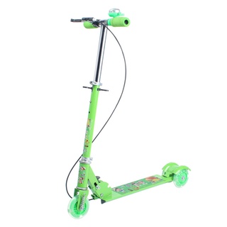 Xe scooter hợp kim thép có thắng tay và chuông_gấp gọn