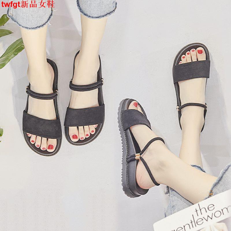 Giày Sandal Đế Thấp Thời Trang Hàn Quốc Dành Cho Nữ