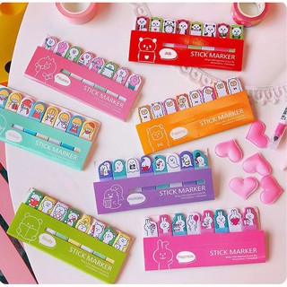 Giấy note đánh dấu, bookmark hoạt hình
