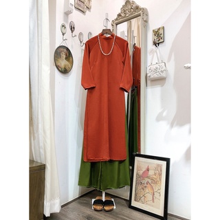 Set Áo dài Rosemary tây thi cam đất