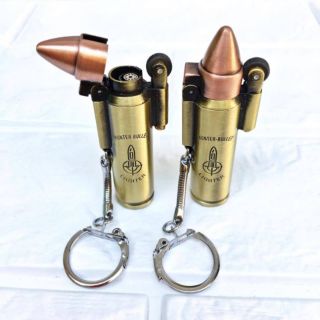 Bật lửa khò gas đá hình viên d.an móc khóa (kim loại)