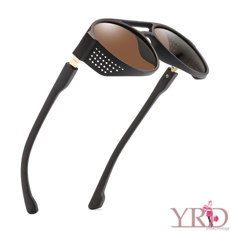 Kính mát tròn gọng nhựa phong cách Steampunk | BigBuy360 - bigbuy360.vn