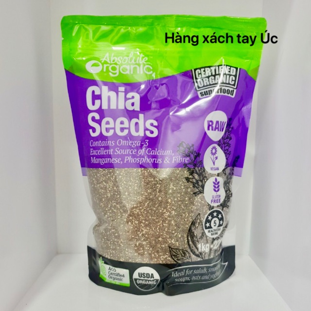 Hạt chia Nội địa Úc nhập khẩu túi 1kg