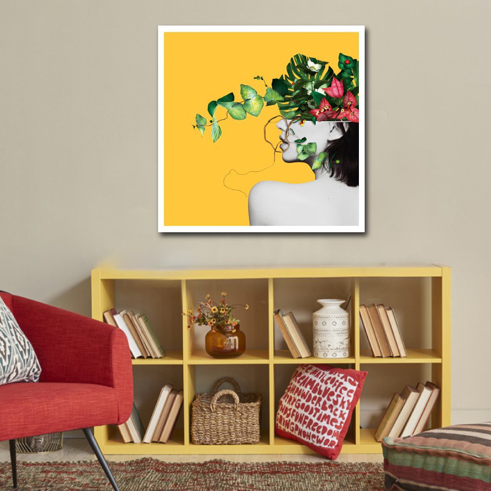 Tranh treo tường Canvas Lala 1 tấm nghệ thuật tặng kèm đinh treo 3 chân chuyên dụng