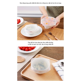 Bộ 4 Màng Bọc Thực Phẩm Silicon Stretch&Fresh