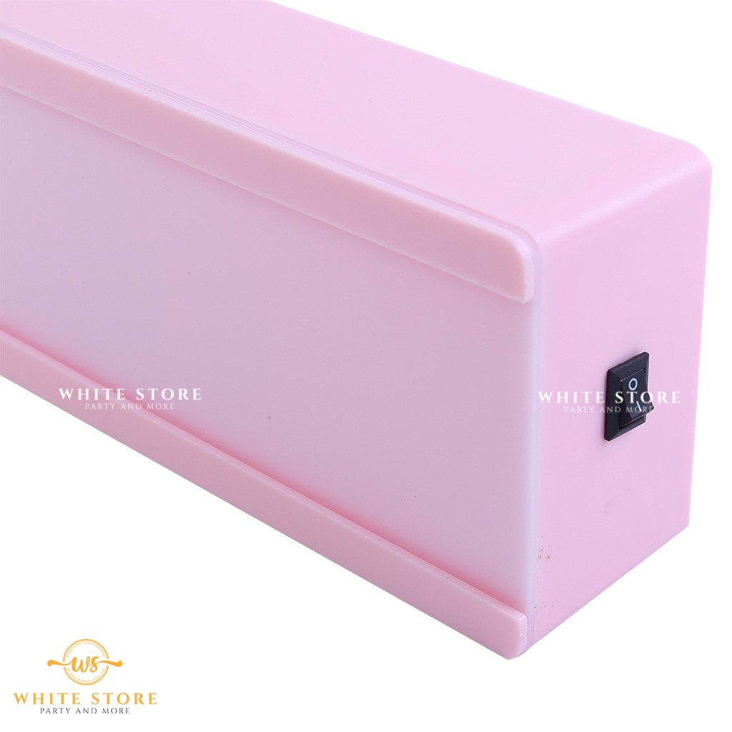 Hộp đèn LED gắn chữ - CINEMA LIGHT BOX - 1 LINE - treo tường hoặc để bàn trang trí - WhiteStore.vn