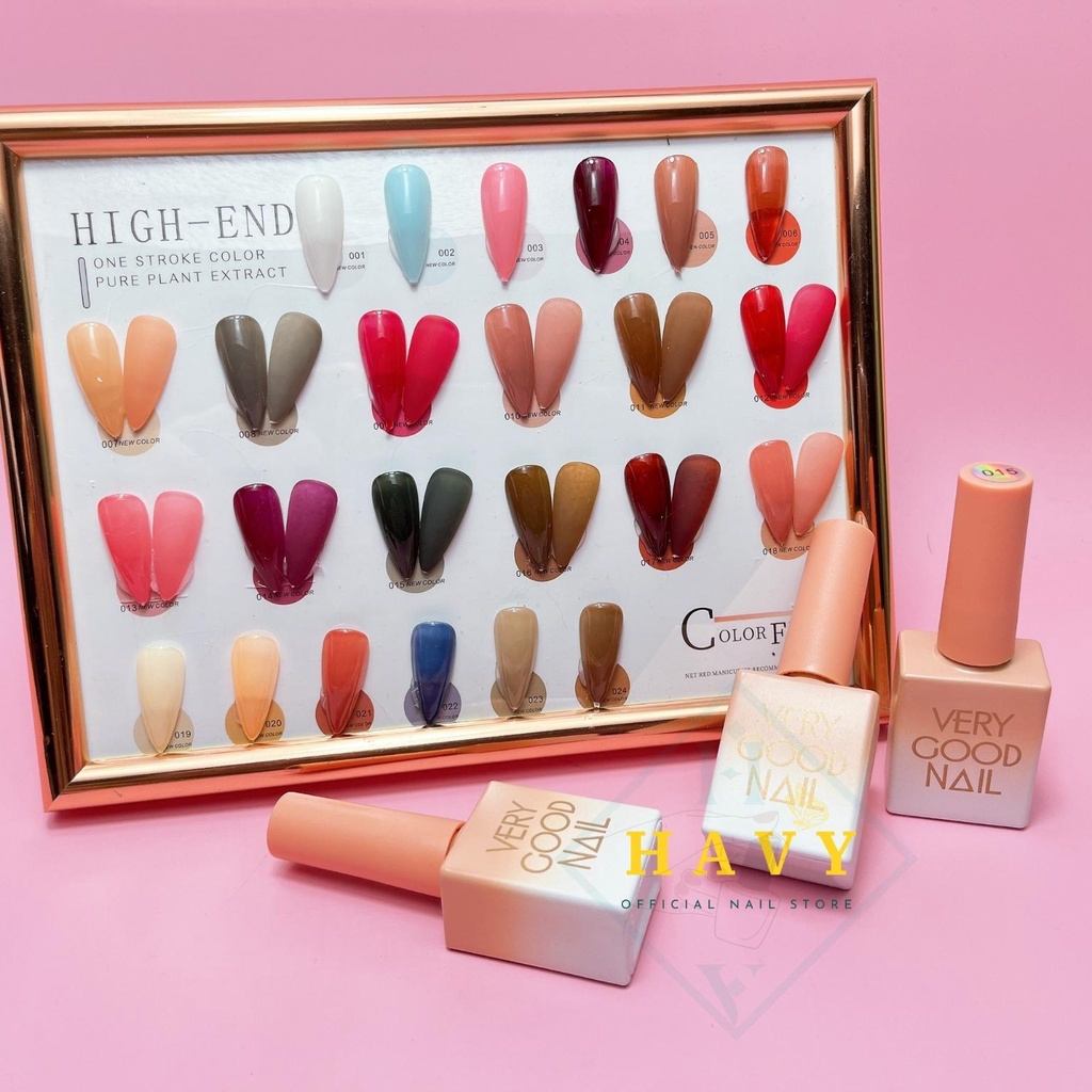 Set sơn Gel Thạch VERY GOOD NAIL 24 Màu  TẶNG KÈM Bảng  Màu [ HÀNG HOT ]