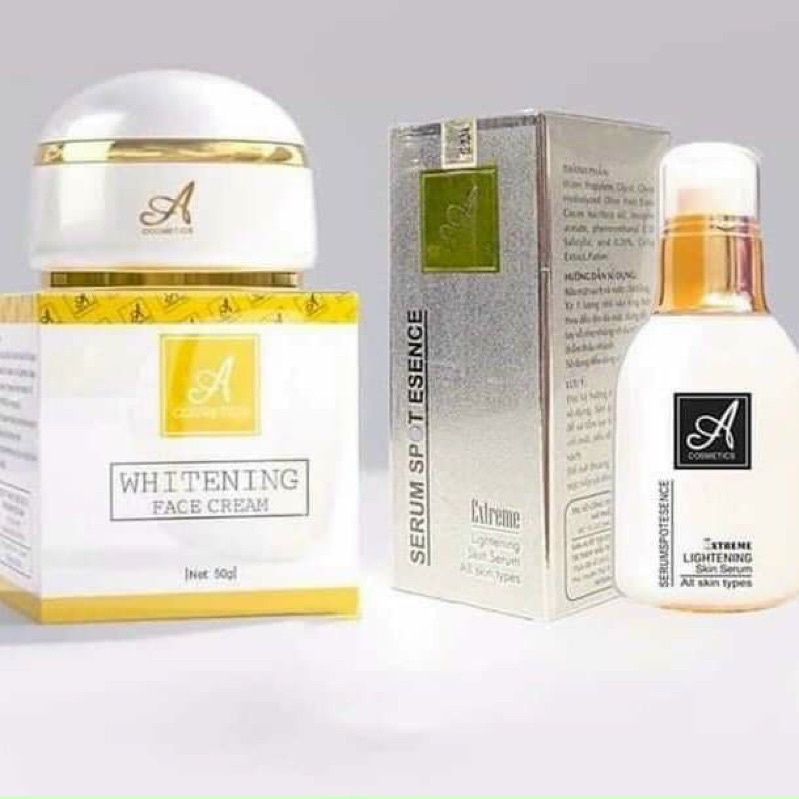 Combo kem face pháp và serum chính hãng