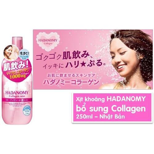 Xịt khoáng Hadanomy Collagen - Nhật Bản