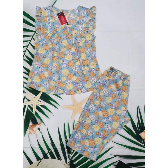 [40kg - 80kg] Đồ Bộ Mặc Nhà, Đồ Bộ Lửng Mango Bigsize
